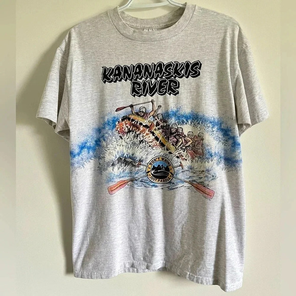 Kananaskis River “Don’t Whine  Just Paddle” Shirt Mens Size L - Picture 1 of 4